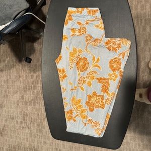 Free People Floral Print Flare Pants Size XS